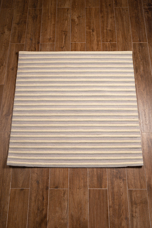 Tapis Rayas en Laine Couleur Camel