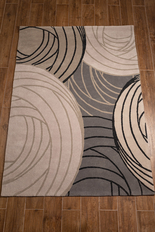 Tapis Ovillos en Alpaga Couleur Gris