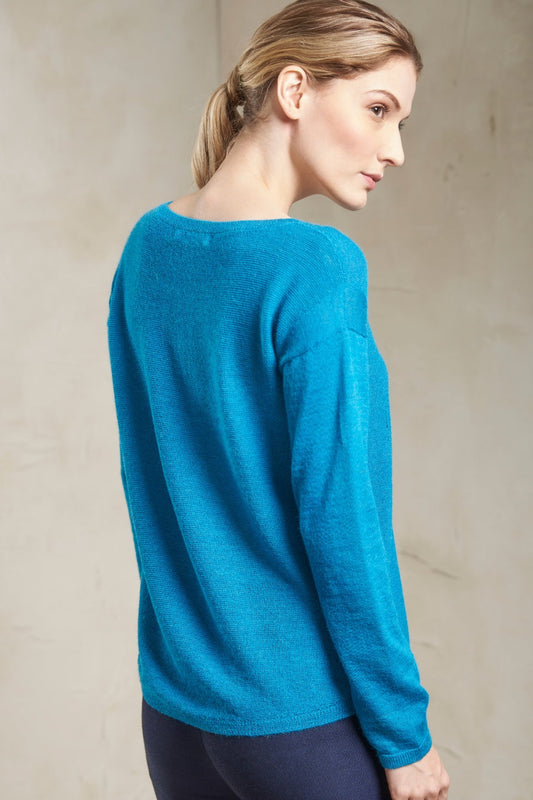 Pull Patsy en Baby Alpaga Couleur Mosaic