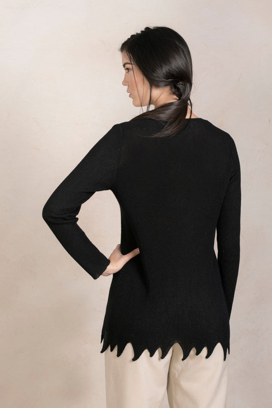 Pull Paulina en Baby Alpaga Couleur Black