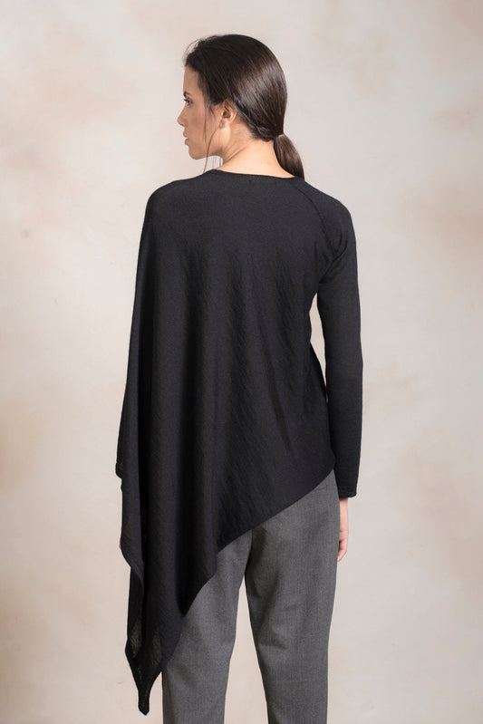 Pull Plus en Baby Alpaga Couleur Black