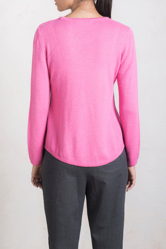 Pull Rocio en Baby Alpaga Couleur Polignac