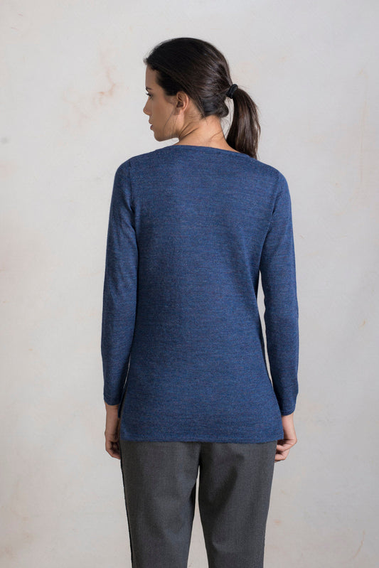 Pull Riga en Baby Alpaga Couleur Storm