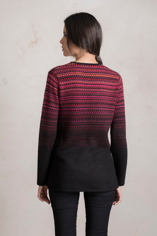 Pull Ra en Baby Alpaga Couleur Bitter