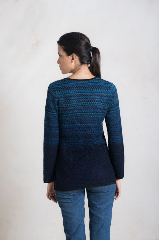 Pull Ra en Baby Alpaga Couleur Prusia