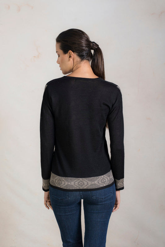 Pull Read en Baby Alpaga Couleur Black