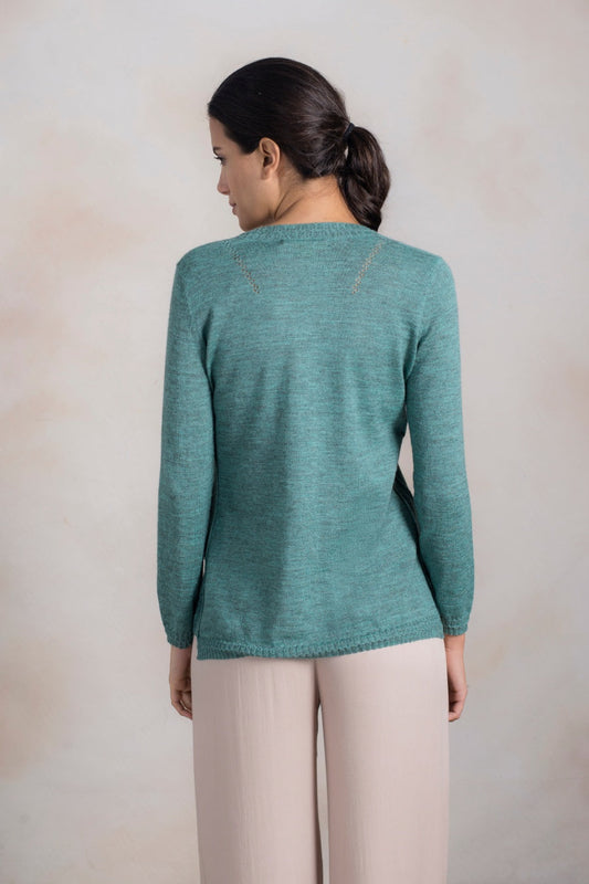 Pull Radiance en Baby Alpaga Couleur Deep Sea
