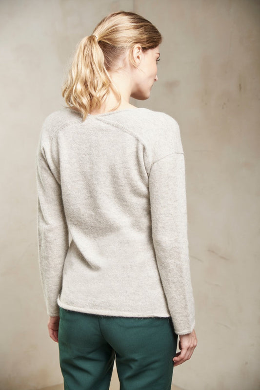 Pull Silencio en Baby Alpaga Couleur Luna