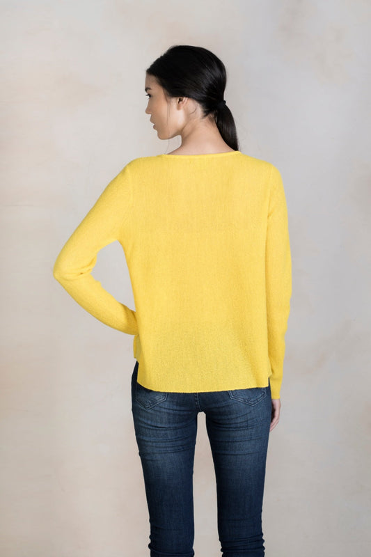 Pull Raquel en Baby Alpaga Couleur Sun