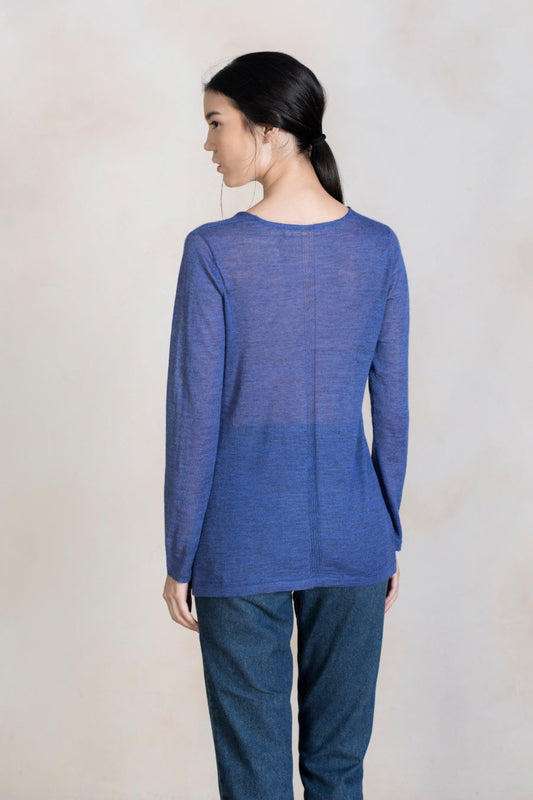 Pull Rafaela en Baby Alpaga Couleur Ultramarine