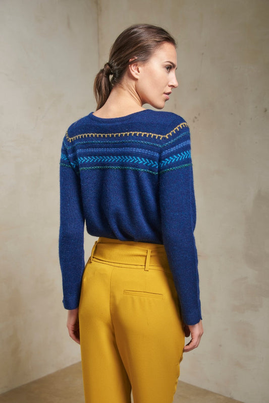 Pull Sallali en Baby Alpaga Couleur Astral