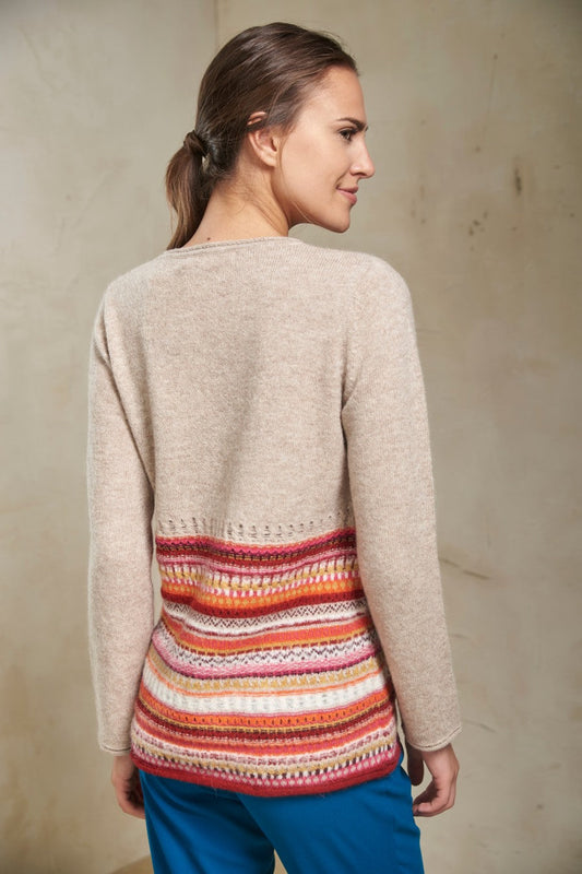 Pull Sacalla en Baby Alpaga Couleur Sabbia