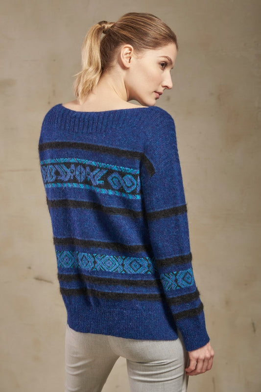 Pull Sicuani en Baby Alpaga Couleur Astral