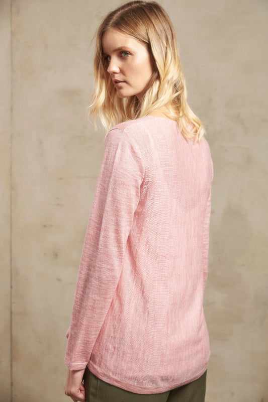 Pull Sardegna en Baby Alpaga Couleur Petal