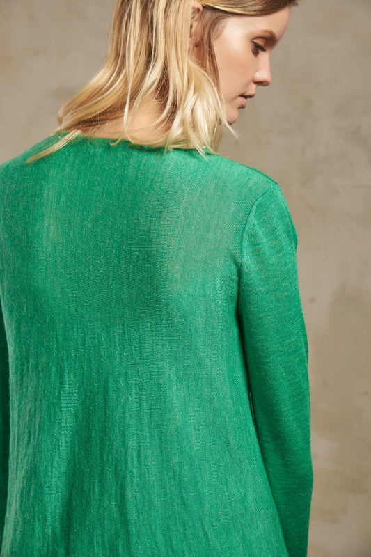 Pull Sardegna en Baby Alpaga Couleur Menta