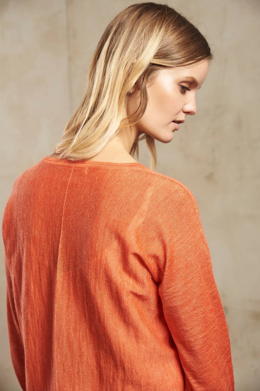 Pull Susan en Baby Alpaga Couleur Melon