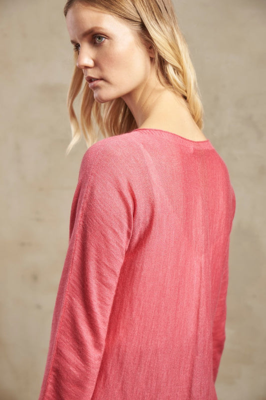 Pull Solange en Baby Alpaga Couleur Fresa