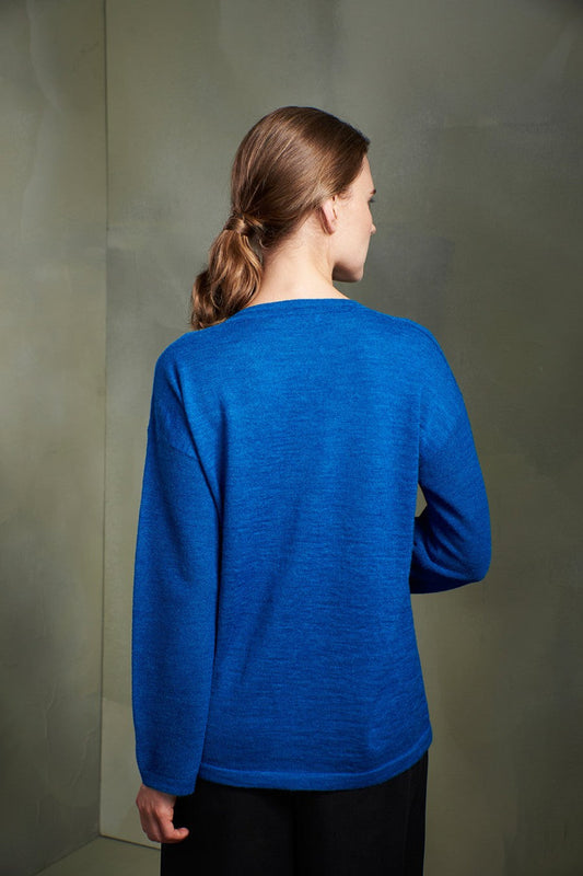 Pull Three en Baby Alpaga Couleur Carruba