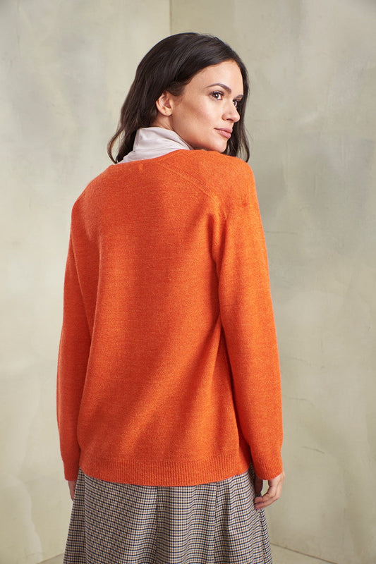 Pull Tiffany en Baby Alpaga Couleur Arancio