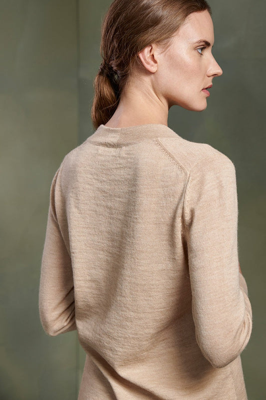 Pull Twist en Baby Alpaga Couleur Nomad