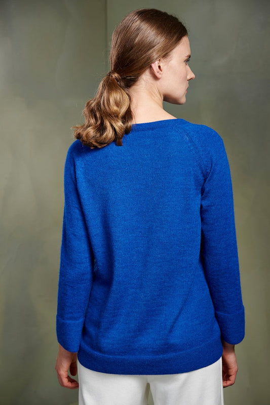 Pull Tasha en Baby Alpaga Couleur Blu