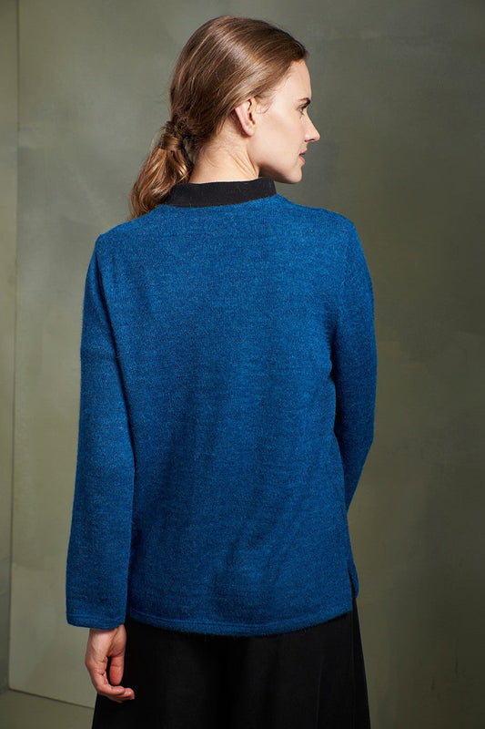 Pull Tessy en Baby Alpaga Couleur Orion