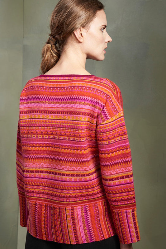 Pull Tintay en Baby Alpaga Couleur Magenta
