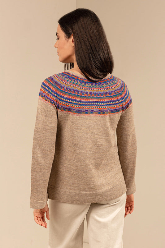 Pull Taupa en Baby Alpaga Couleur Arena