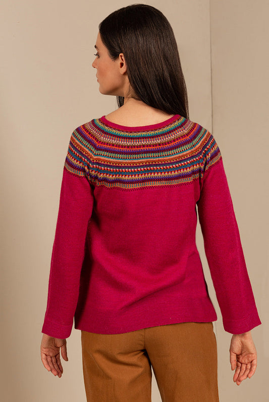 Pull Taupa en Baby Alpaga Couleur Kiss