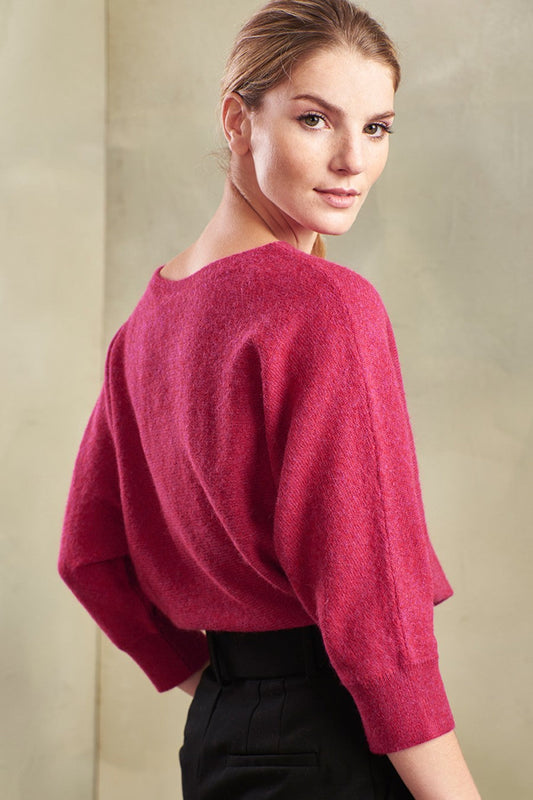 Pull Tabbetha en Baby Alpaga Couleur Cadmio