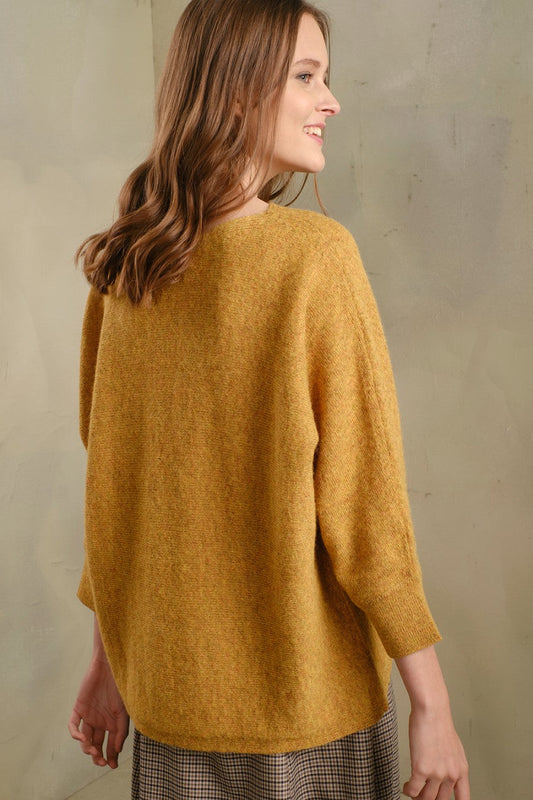 Pull Tabbetha en Baby Alpaga Couleur Oropel