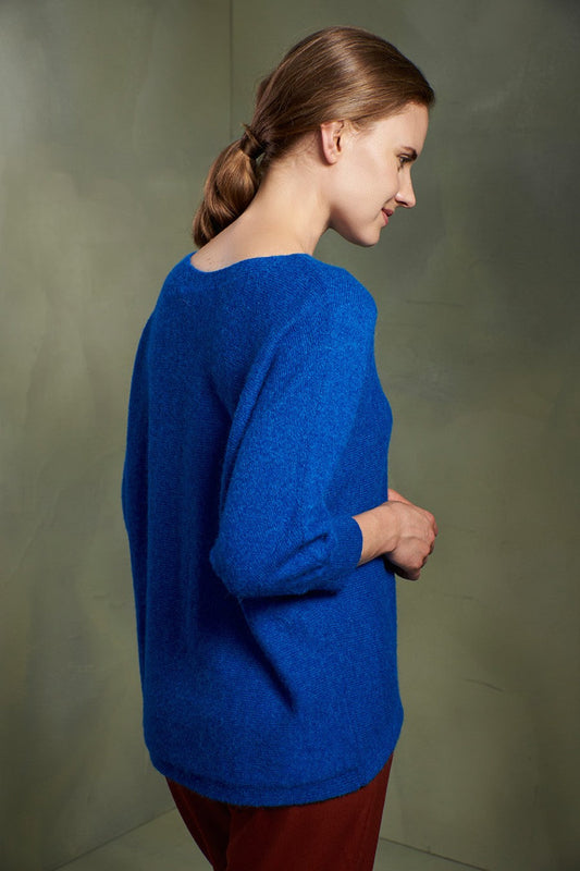 Pull Tabbetha en Baby Alpaga Couleur Mykonos