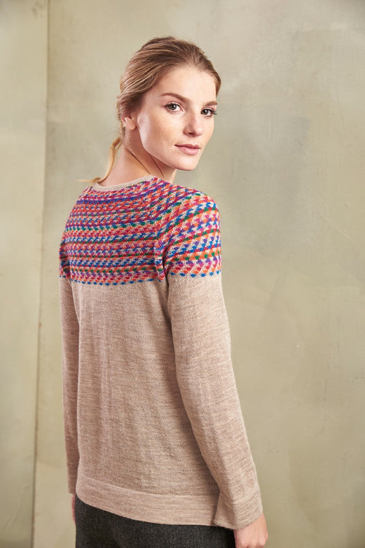 Pull Riana en Baby Alpaga Couleur Sabbia