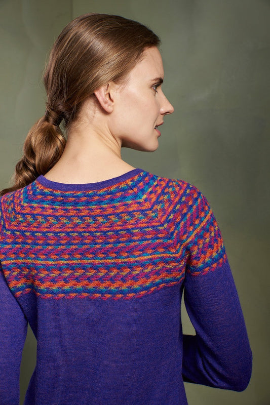 Pull Riana en Baby Alpaga Couleur Purple