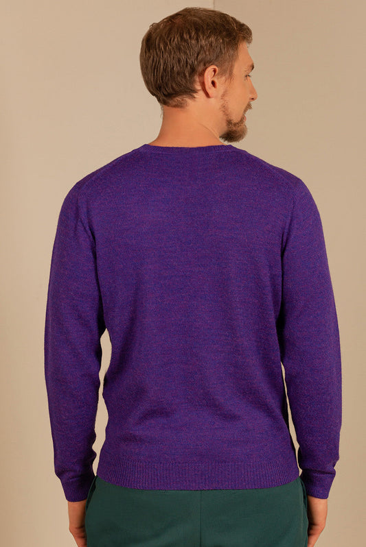 Pull Alaska en Baby Alpaga Couleur Purple