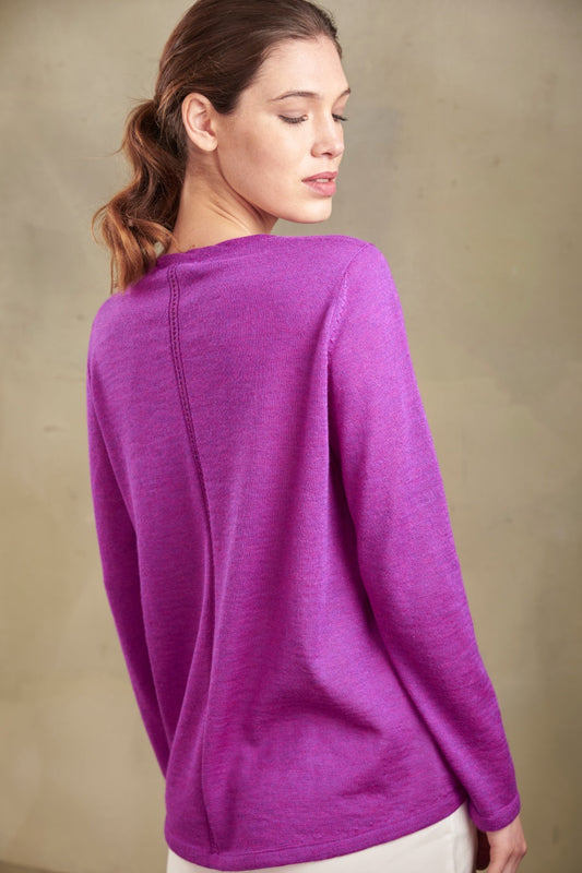 Pull Teach en Baby Alpaga Couleur Bali