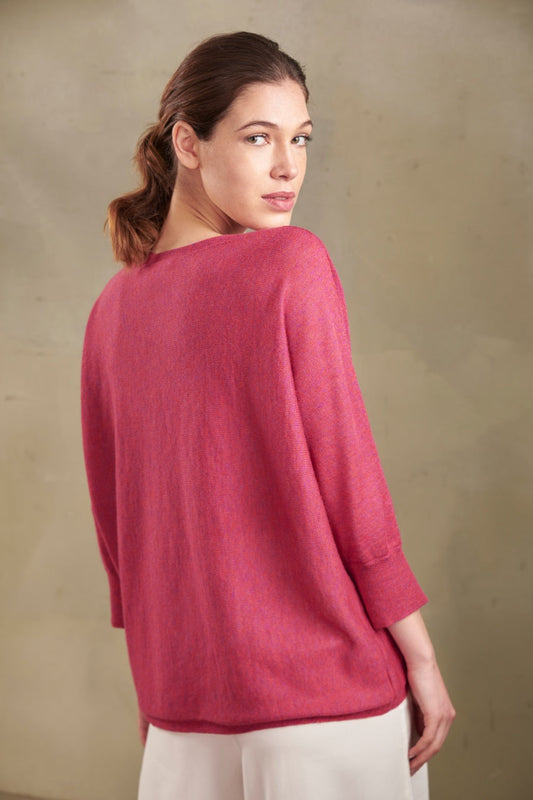 Pull Tzigane en Baby Alpaga Couleur Ibiza