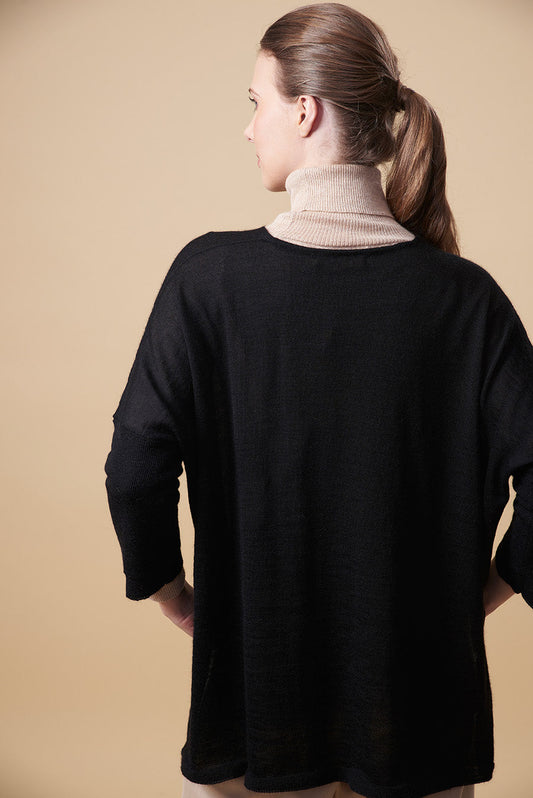 Pull Ucana en Baby Alpaga Couleur Black
