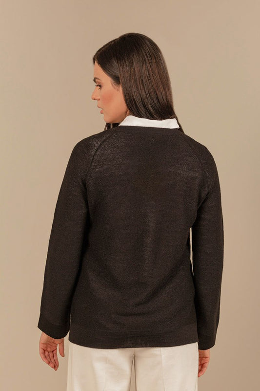 Pull Ucla en Baby Alpaga Couleur Black