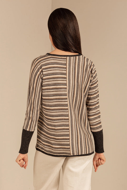 Pull Urda en Baby Alpaga Couleur Antracite