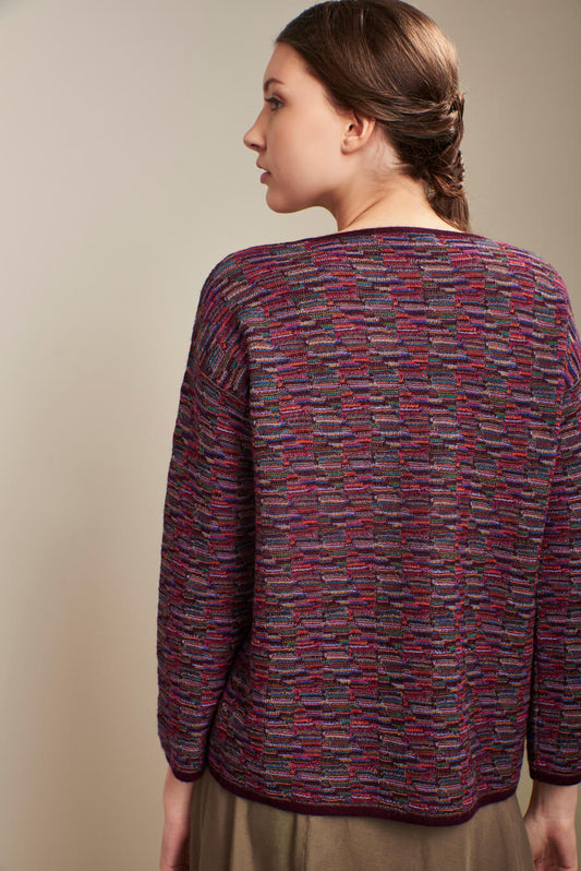 Pull Ucrania en Baby Alpaga Couleur Bitter
