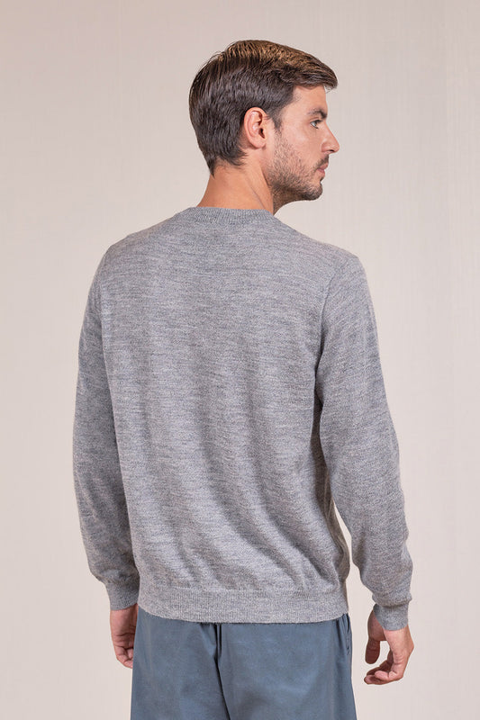 Pull Viareggio en Baby Alpaga Couleur Smoke&Bentley&Pietra
