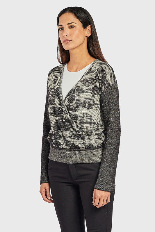 Pull Wednesday en Baby Alpaga Couleur B&W