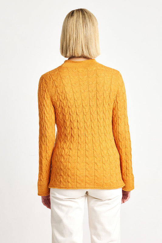 Pull Willow en Baby Alpaga Couleur Ara