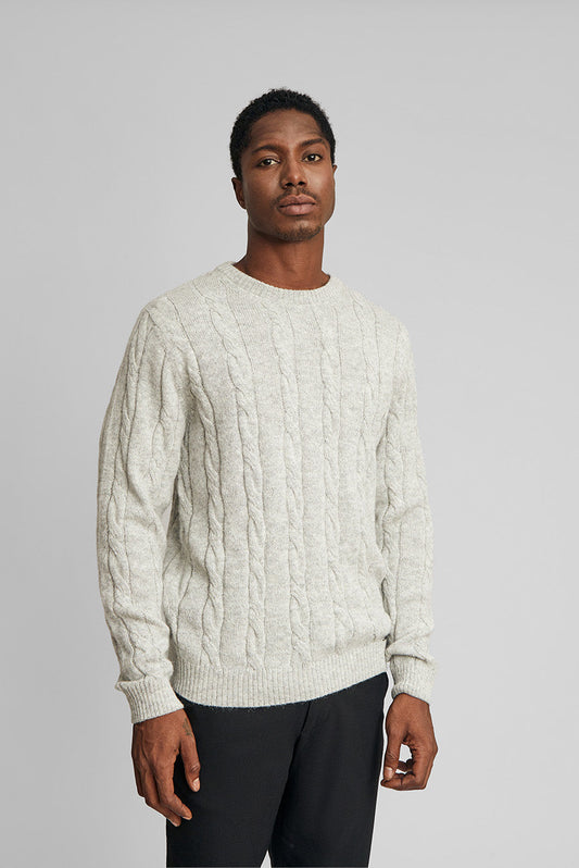 Warren-Pullover in der Farbe Pinguin aus Baby-Alpaka