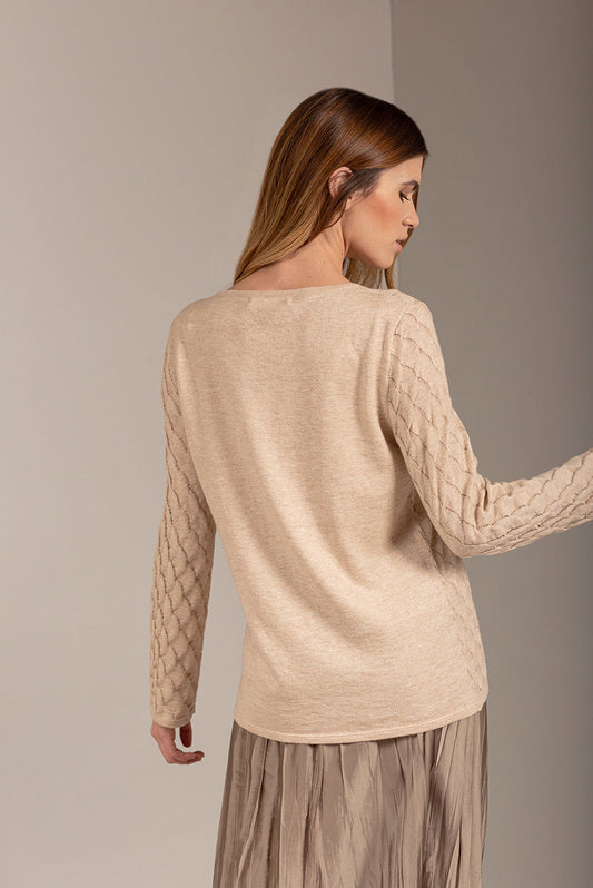 Pull Uk en Coton Orgánico Couleur Arizona