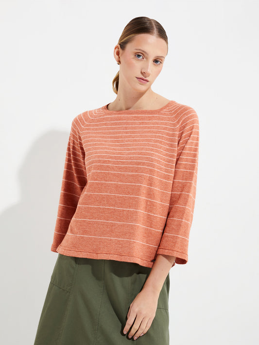 Pull Yackelina En Coton Couleur Orange