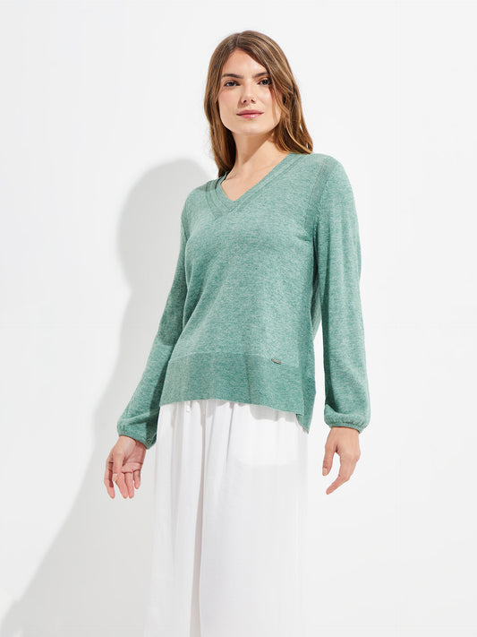 Pull Yliada En Coton Couleur Vert