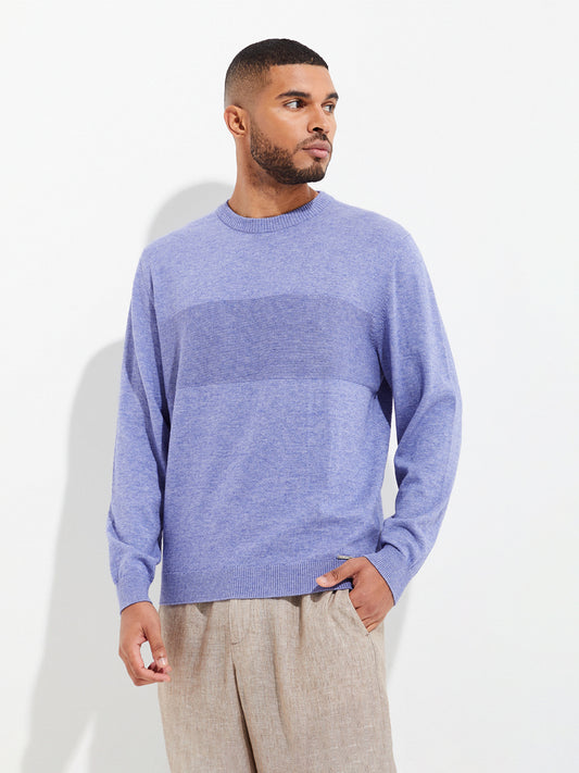 Pull Yoel En Coton Couleur Bleu