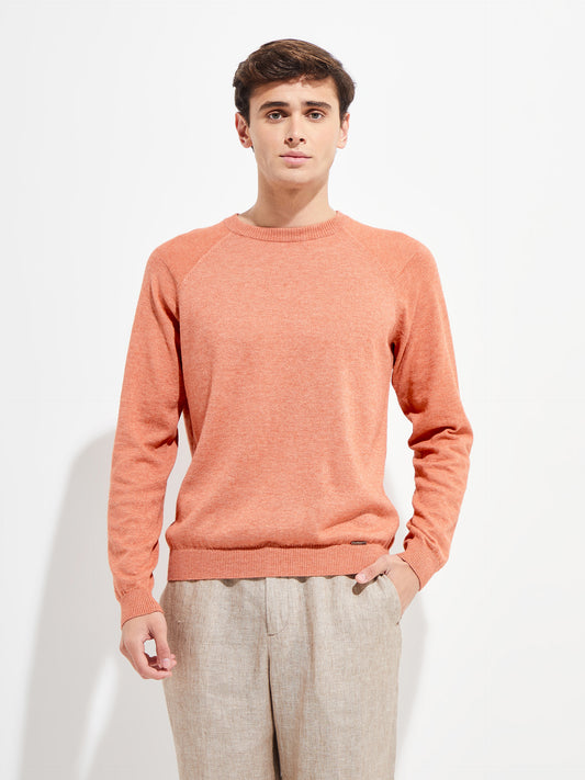 Pull Yordan En Coton Couleur Orange